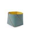 The Conran Shop Rangement De Bureau Bicolore Cuero En Eucalyptus Et Moutarde Best