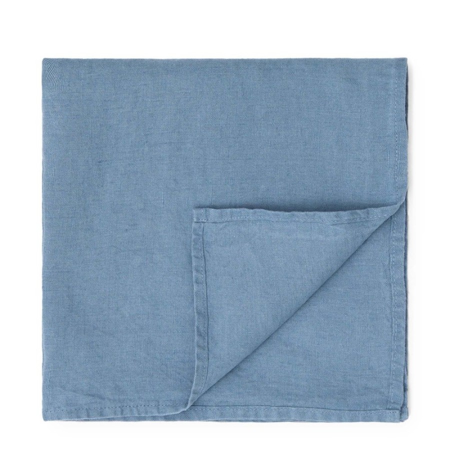 The Conran Shop Serviette En Lin Bleu Poudre Unie Online