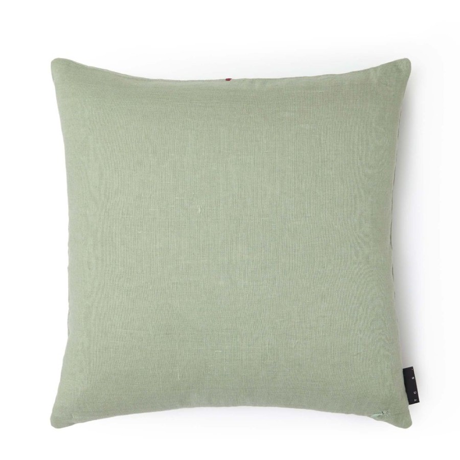 The Conran Shop Housse De Coussin Flynn Stitch Vert Clearance