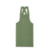 The Conran Shop Tablier Dos Croise En Lin Avec Poche Olive Best