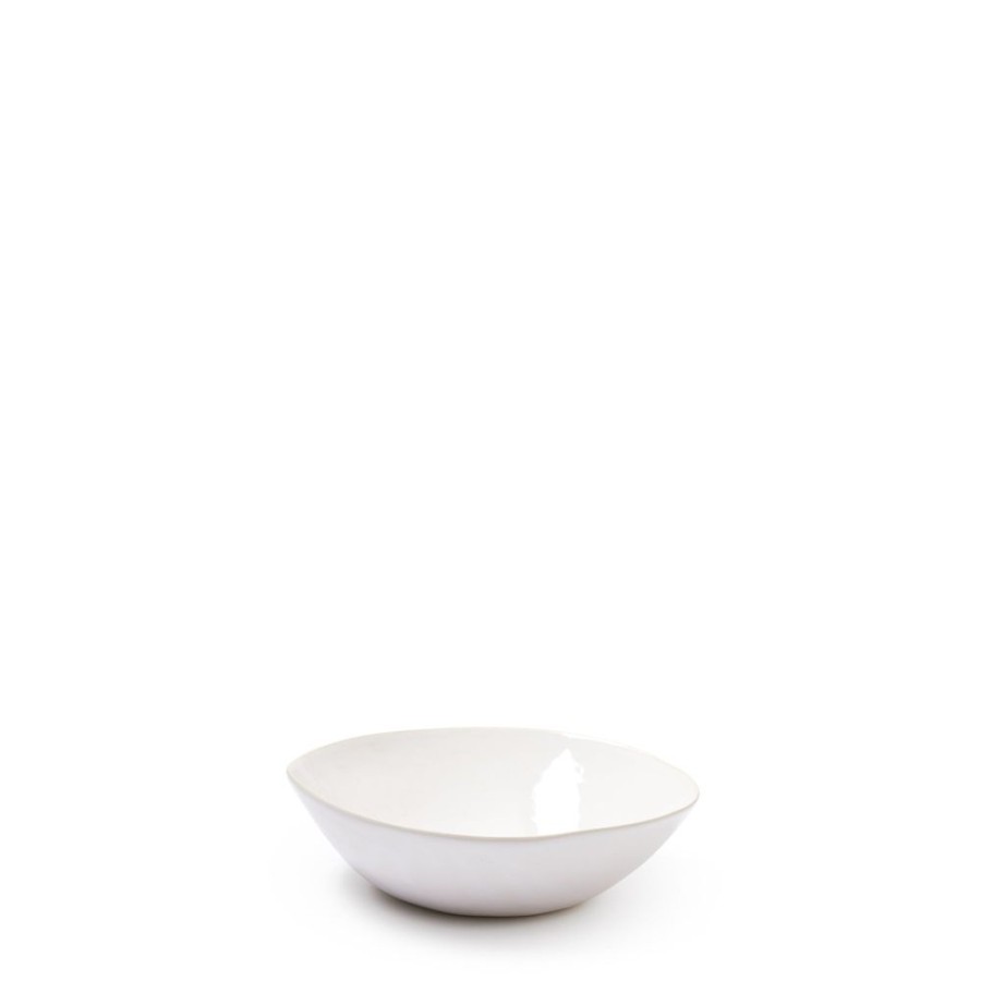 The Conran Shop Bol A Salade De Sable Biologique Moyen En Blanc Clearance