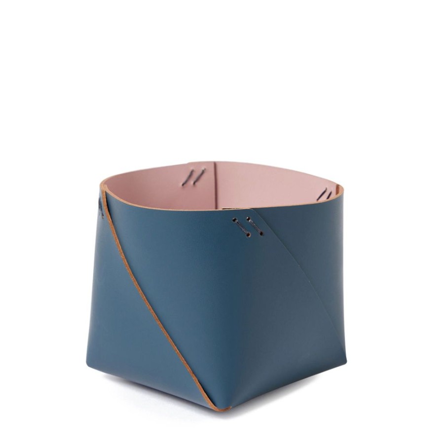 The Conran Shop Rangement De Bureau Bicolore Cuero En Essence Et Rose New