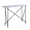 The Conran Shop Table Console Haute D'Atelier Arabescato Marbre & Noir Online