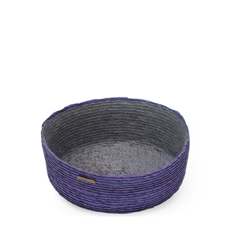 The Conran Shop Panier Rond Cobalt & Gris Clearance