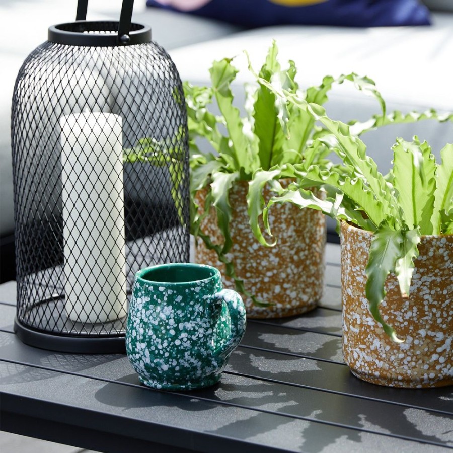 The Conran Shop Grande Tasse Splatter En Vert Fonce Online