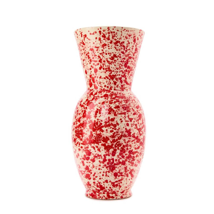 The Conran Shop Vase Eclaboussures En Rouge Et Rose Online