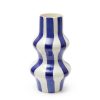 The Conran Shop Vase A Rayures Escapism Bleu Best