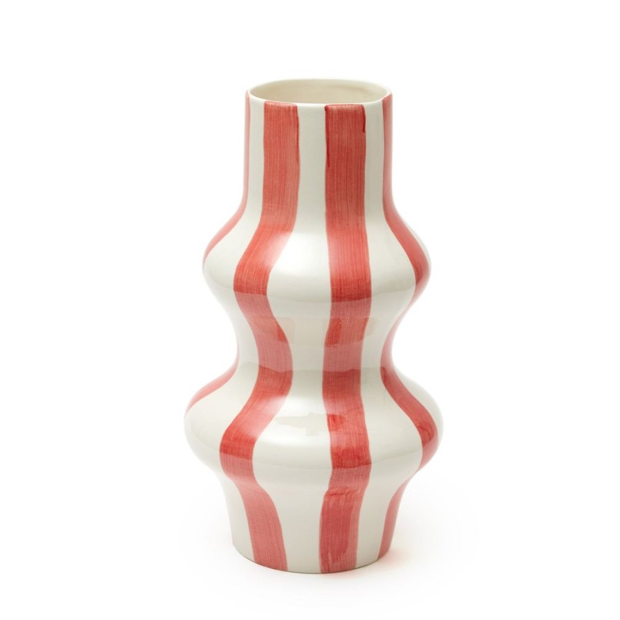 The Conran Shop Vase A Rayures Escapism Abricot Clearance