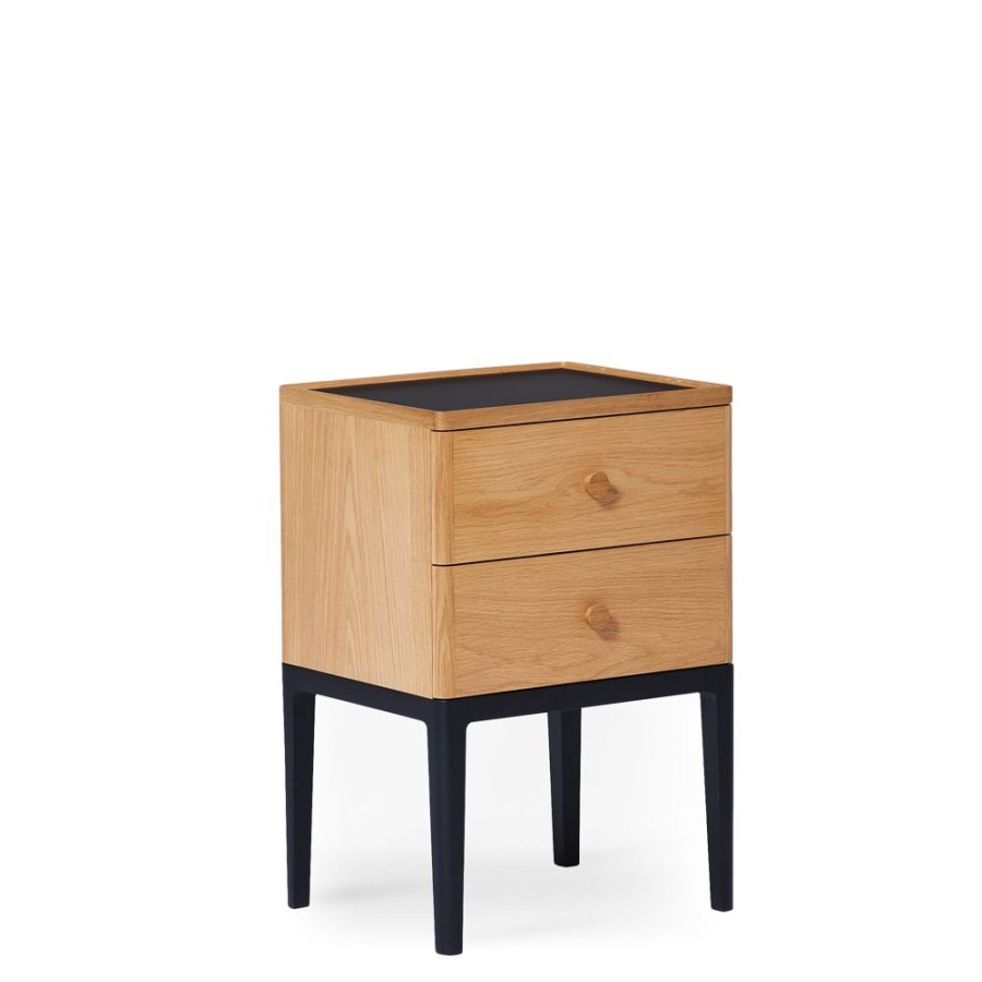 The Conran Shop Table De Chevet 2 Tiroirs Monument Walnut Online