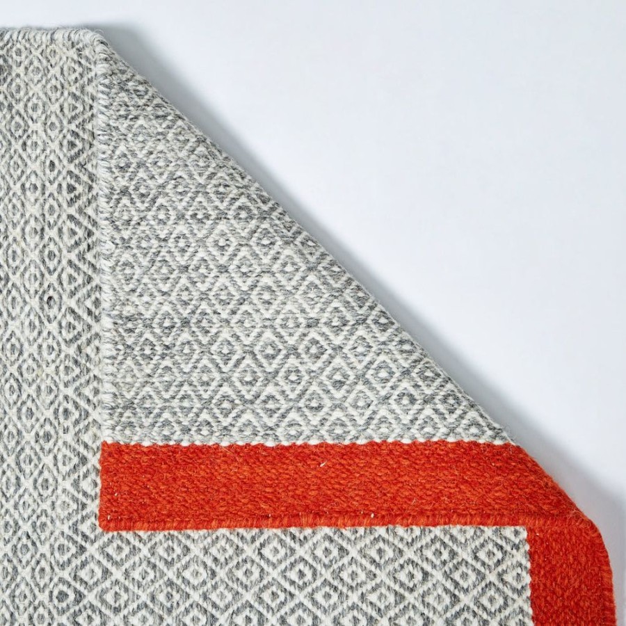 The Conran Shop Mini Kilim Diamant En Ivoire & Petard (200Cm X 300Cm) Online