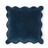 The Conran Shop Housse De Coussin Velours Festonne Bleu Lagon New