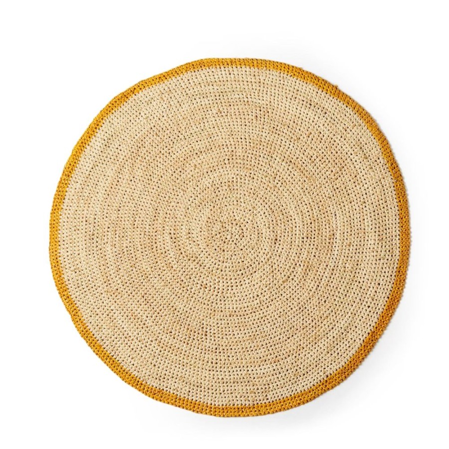 The Conran Shop Napperon Rond En Moutarde Et Naturel Wholesale