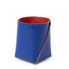 The Conran Shop Pot A Crayons Bicolore Cuero En Bleu Et Rouge Hot