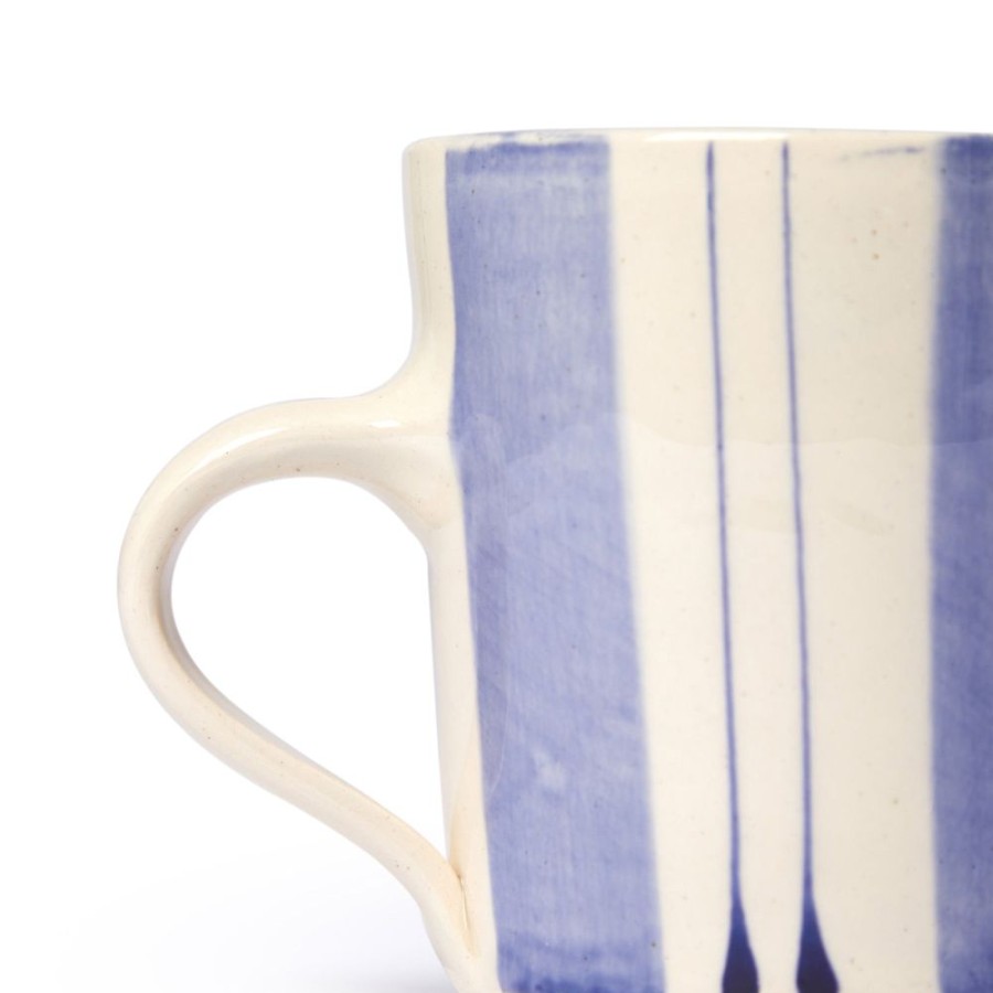 The Conran Shop Tasse De Petit-Dejeuner A Rayures Verticales En Bleu Wholesale