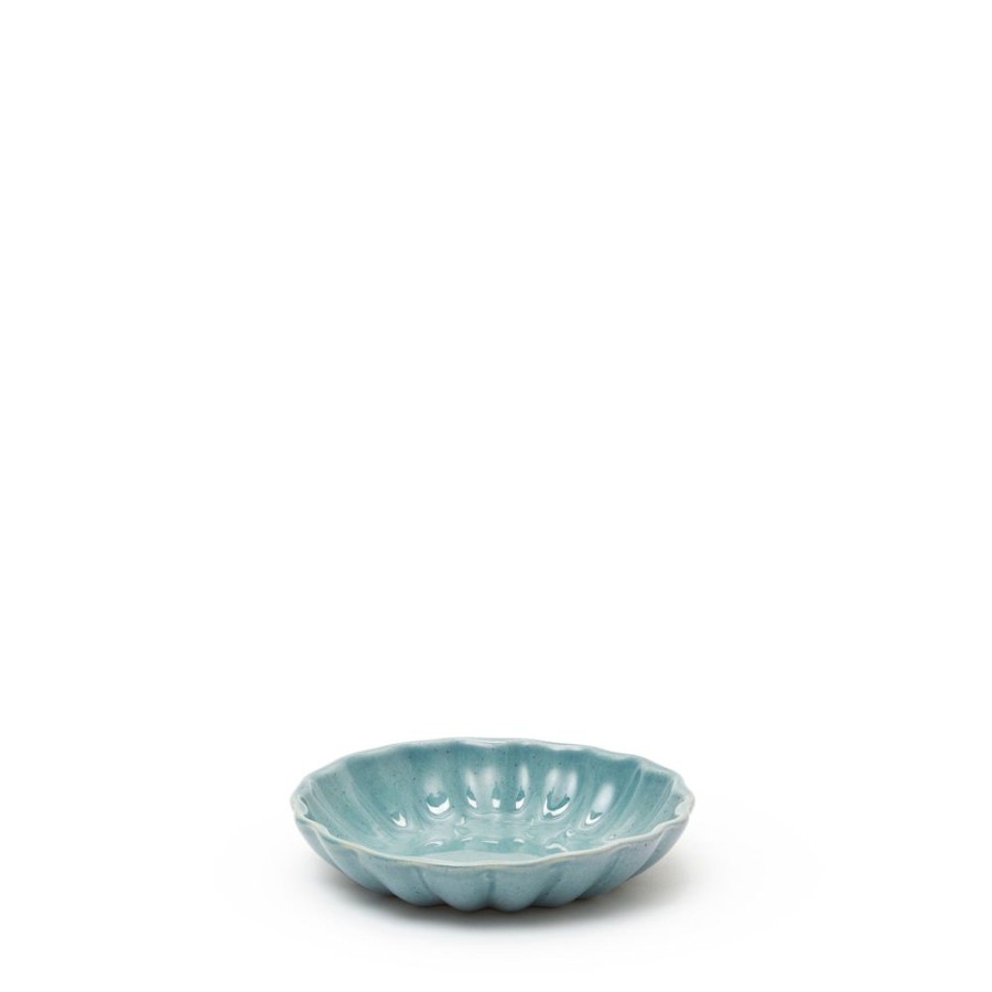 The Conran Shop Bol Cannele A Petoncles Bleu Mouchete Online