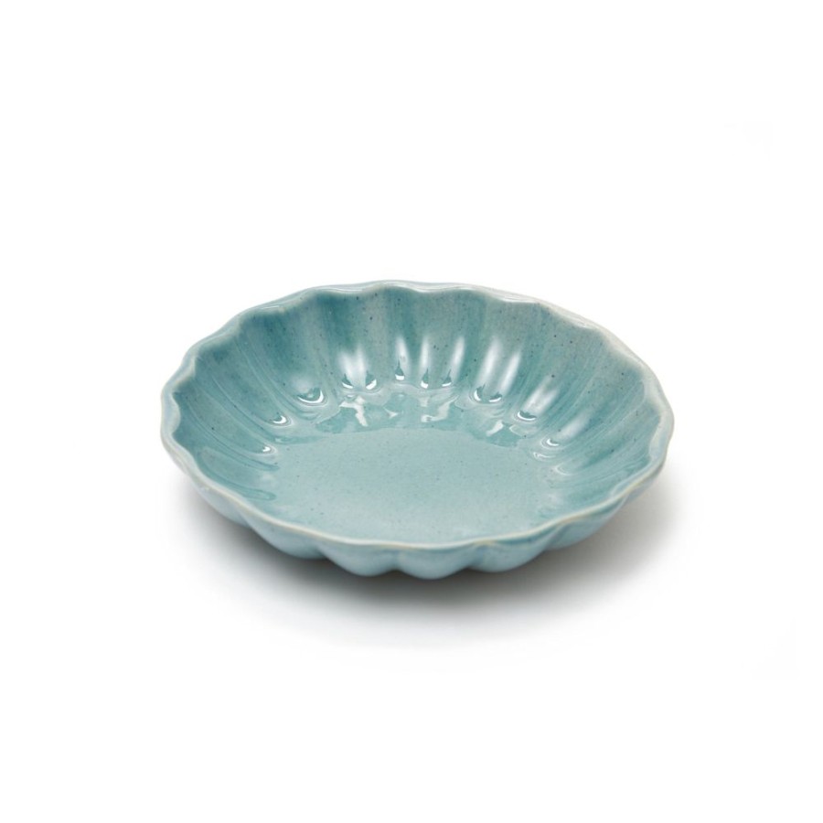 The Conran Shop Bol Cannele A Petoncles Bleu Mouchete Online