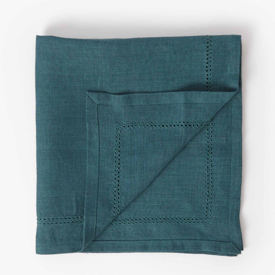 The Conran Shop Serviette Ajouree En Bleu Sarcelle Clearance