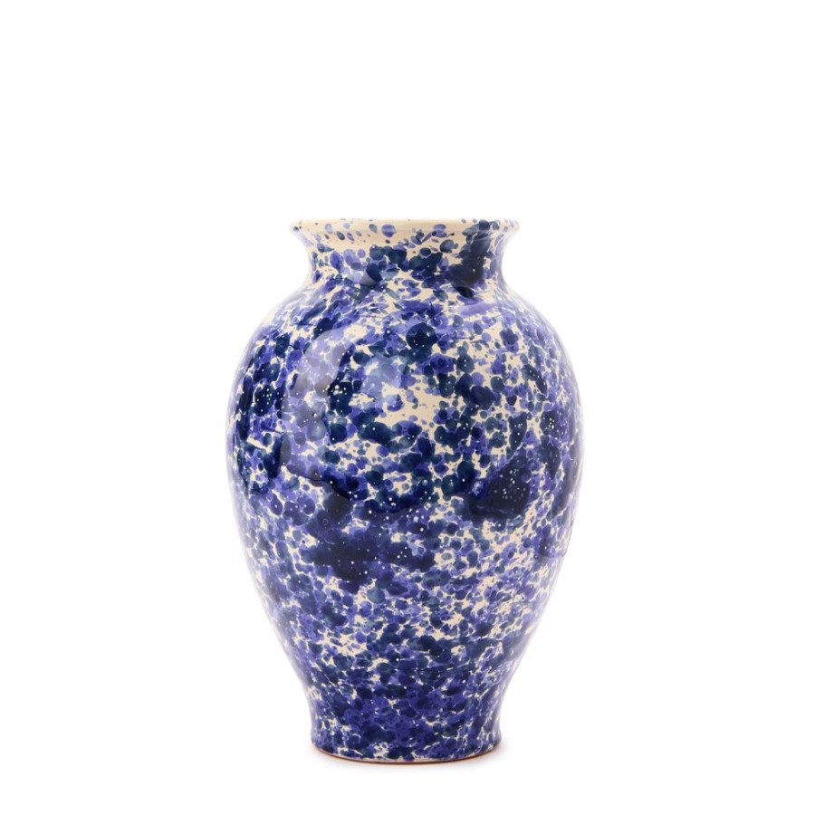 The Conran Shop Vase Eclaboussures En Bleu New