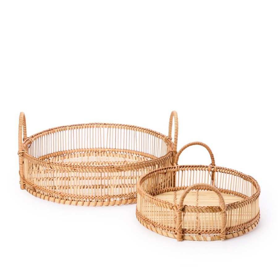 The Conran Shop Plateaux En Rotin, Lot De 2 Wholesale