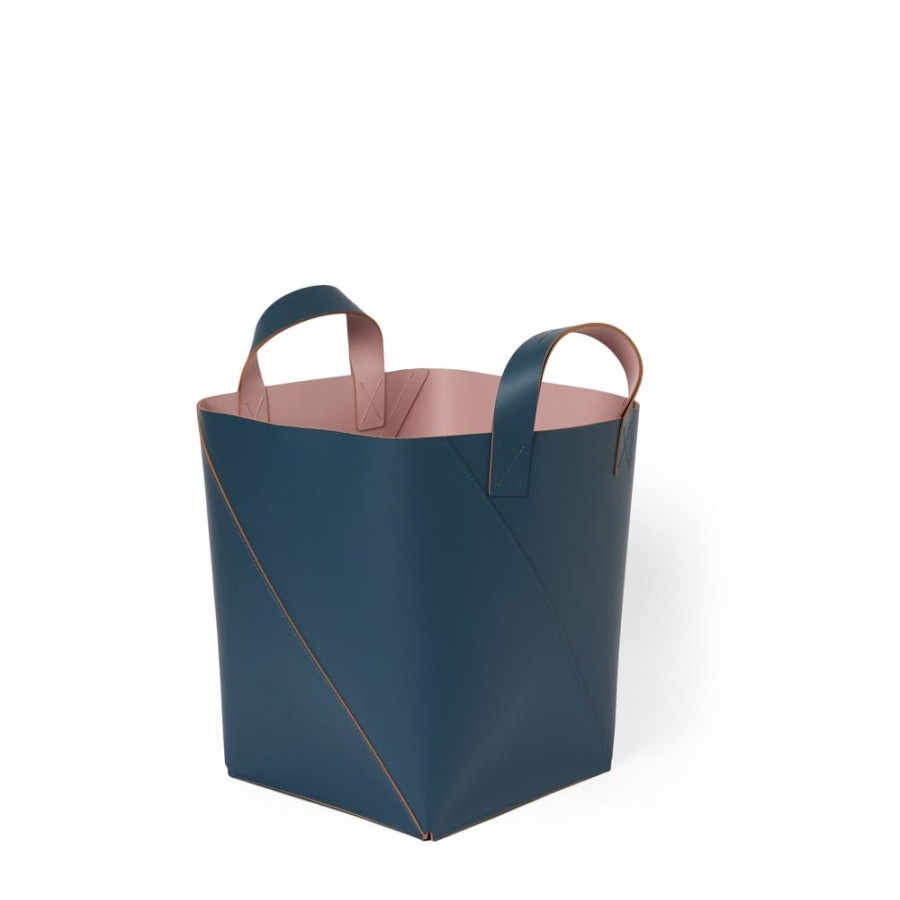 The Conran Shop Panier Cuero Bicolore En Essence Et Rose Online