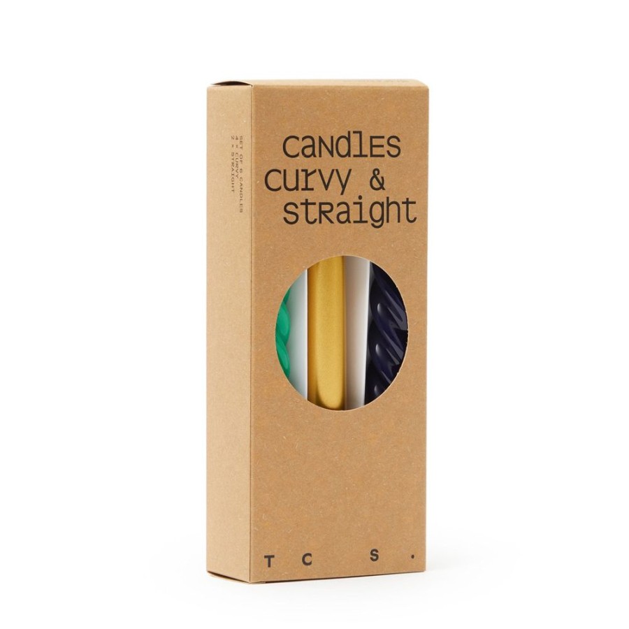 The Conran Shop Ensemble De 6 Bougies Torsadees Et Droites Hot