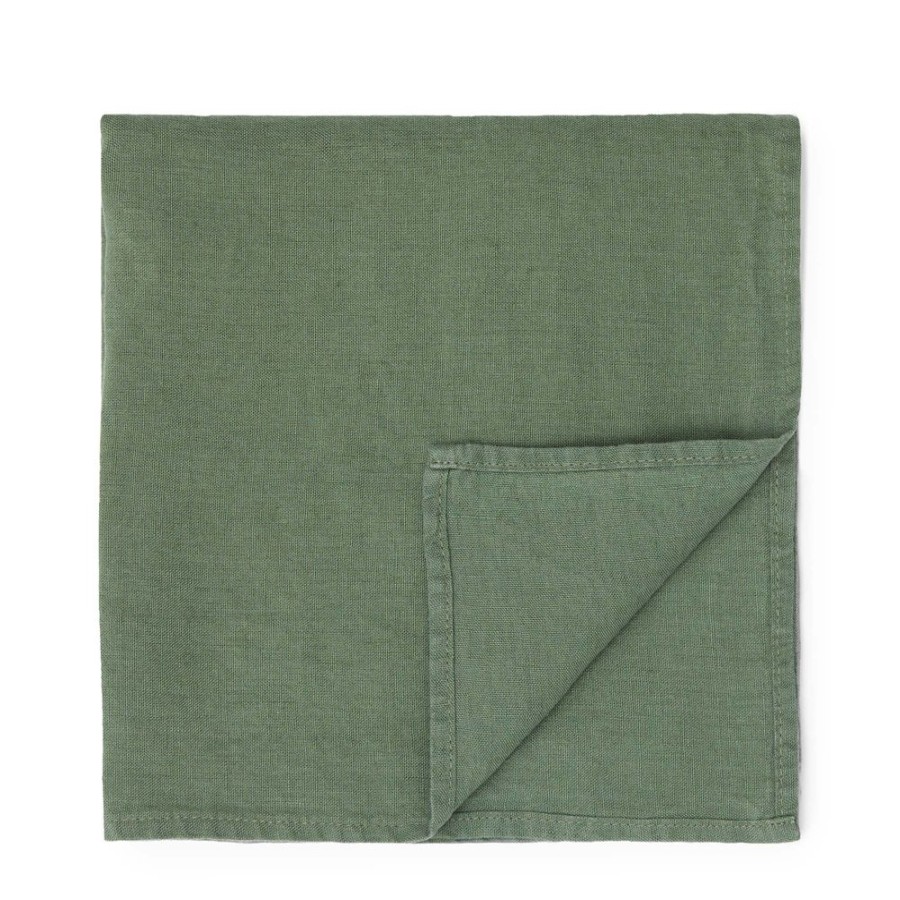 The Conran Shop Serviette En Lin Olive Hot