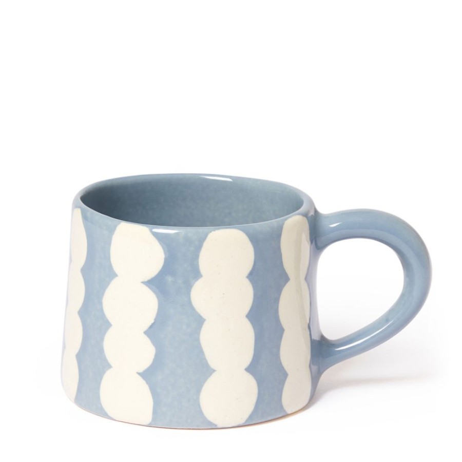 The Conran Shop Tasse Resistante A La Cire Mouchetee Bleue Online