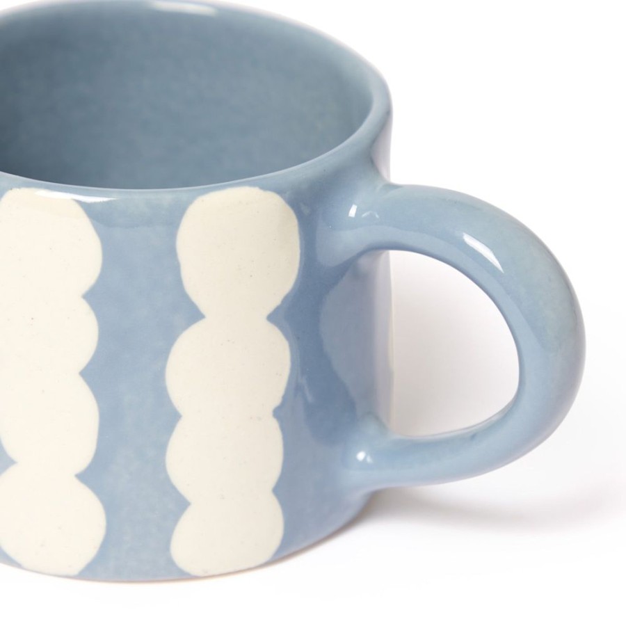 The Conran Shop Tasse Resistante A La Cire Mouchetee Bleue Online