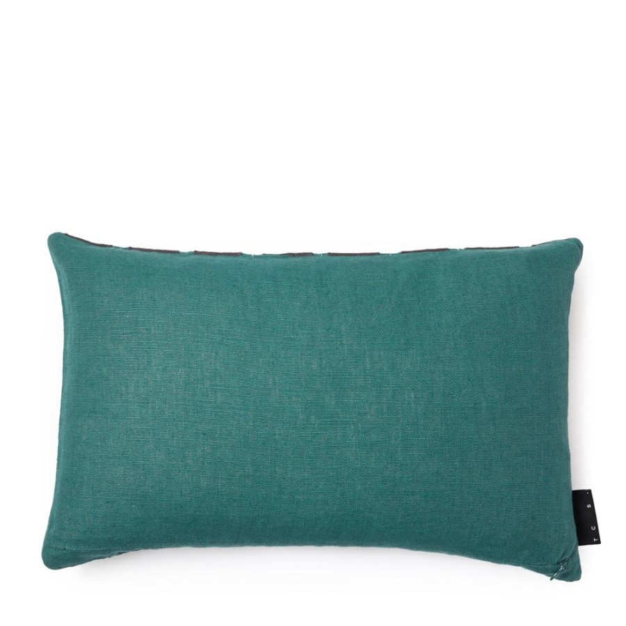 The Conran Shop Housse De Coussin Haling Applique Sarcelle/Noir Hot