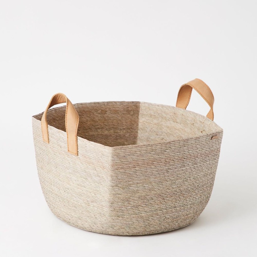 The Conran Shop Panier Revistero Carre Avec Poignees En Cuir Best