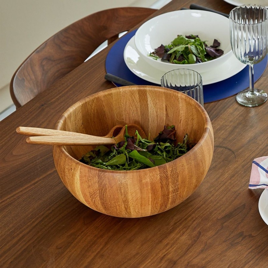 The Conran Shop Couverts A Salade En Chene Clearance