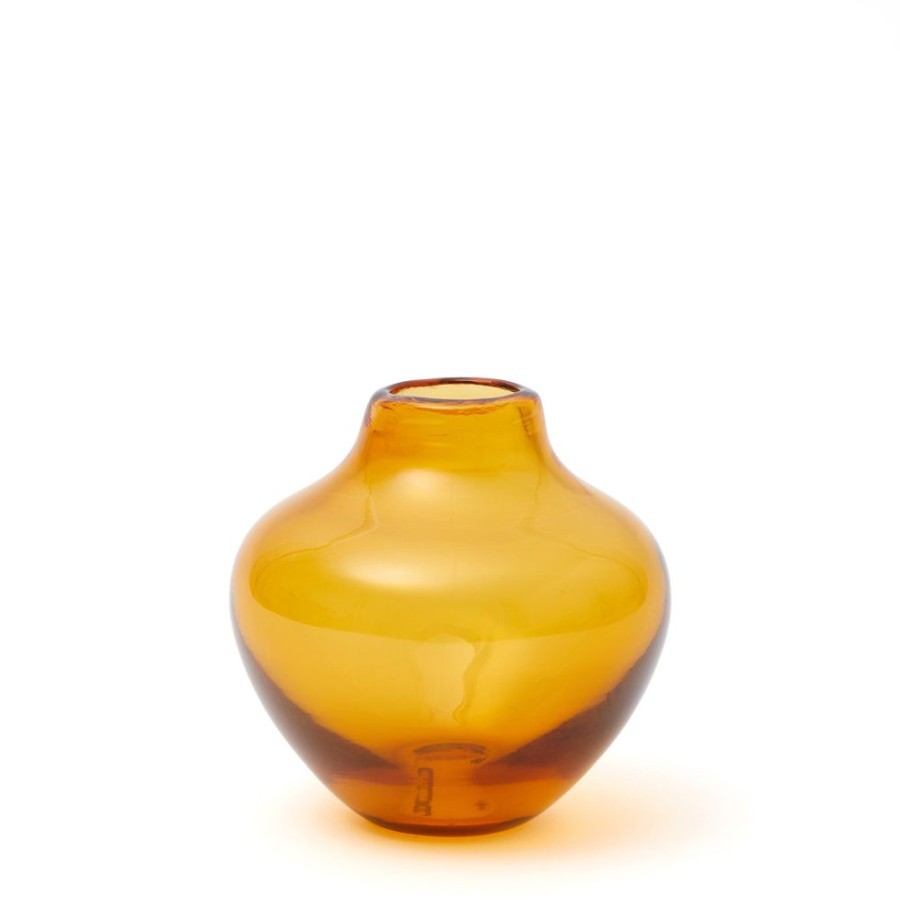 The Conran Shop Vase Bourgeon Cannele Ambre New